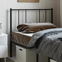 vidaXL Ersättningsgavel metall svart 80 cm