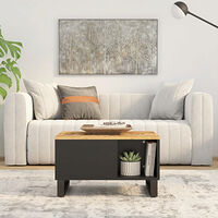 vidaXL Soffbord 60x50x35 cm massivt mangoträ