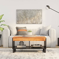 vidaXL Soffbord 90x50x40 cm massivt akaciaträ