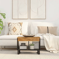 vidaXL Soffbord 55x50x40 cm massivt mangoträ