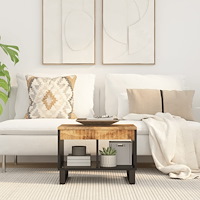 vidaXL Soffbord 55x50x40 cm massivt mangoträ