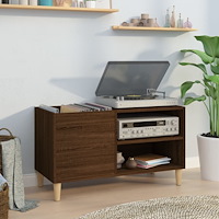 vidaXL Stereobänk brun ek 84,5x38x48 cm konstruerat trä