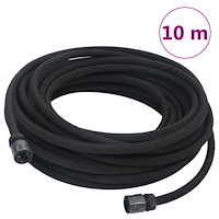 vidaXL Fuktslang svart 0,6" 10 m gummi
