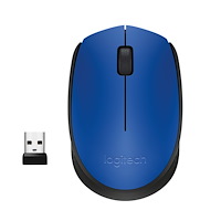 Logitech Logitech M171 Blue-K datormöss Ambidextrous RF Trådlös Optisk 1000 DPI