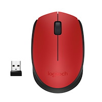 Logitech Logitech M171 Red-K datormöss Ambidextrous RF Trådlös Optisk 1000 DPI