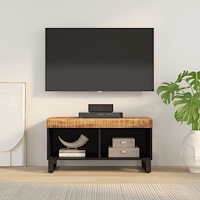 vidaXL Tv-bänk 85x33x43,5 cm massivt mangoträ