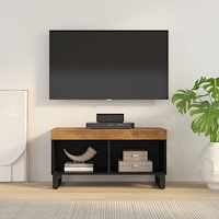 vidaXL Tv-bänk 85x33x43,5 cm massivt mangoträ