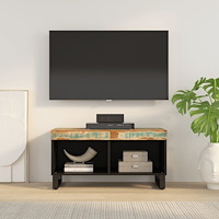 vidaXL Tv-bänk 85x33x43,5 cm massivt återvunnet trä