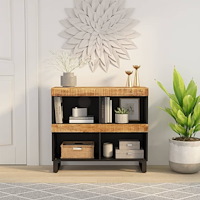 vidaXL Sidoskåp 85x33x75 cm massivt mangoträ