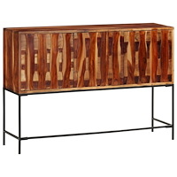 vidaXL Skänk 110x28x76 cm massivt akaciaträ