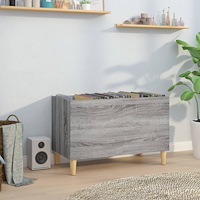 vidaXL Stereobänk grå sonoma 74,5x38x48 cm konstruerat trä