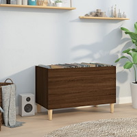 vidaXL Stereobänk brun ek 74,5x38x48 cm konstruerat trä