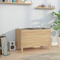 vidaXL Stereobänk sonoma-ek 74,5x38x48 cm konstruerat trä