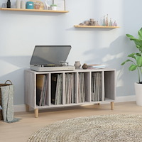 vidaXL Stereobänk grå sonoma 100x38x48 cm konstruerat trä