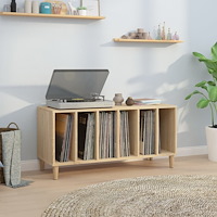vidaXL Stereobänk sonoma-ek 100x38x48 cm konstruerat trä
