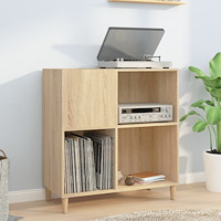vidaXL Stereobänk sonoma-ek 84,5x38x89 cm konstruerat trä