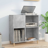 vidaXL Stereobänk betong-grå 84,5x38x89 cm konstruerat trä