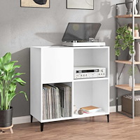 vidaXL Stereobänk vit 84,5x38x89 cm konstruerat trä