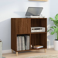 vidaXL Stereobänk brun ek 84,5x38x89 cm konstruerat trä