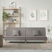 vidaXL Bäddsoffa taupe tyg