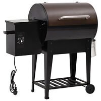 vidaXL Pelletsgrill med hylla svart 94 cm järn