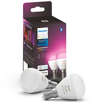 Philips HUE White and Color Ambiance E14 Klot 470 lm 2-pack