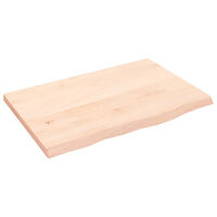 vidaXL Hyllplan 60x40x2 cm obehandlad massiv e6