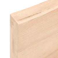 vidaXL Hyllplan 80x20x6 cm obehandlad massiv ek