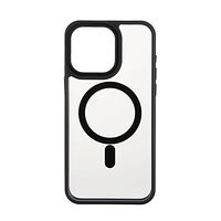 ONSALA Back Bumper Clear Case MagSerie iPhone 15 Pro Max Clear Case Black Bumper