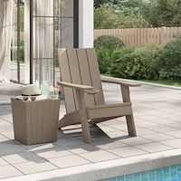 vidaXL Däckstol för trädgården ljusbrun 75x88,5x89,5cm polypropylen