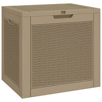 vidaXL Dynbox ljusbrun 55,5x43x53 cm polypropen