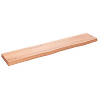 vidaXL Bordsskiva ljusbrun 100x20x4 cm behandlad massiv ek