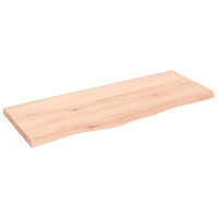 vidaXL Hyllplan 100x40x(2-4) cm obehandlad massiv ek