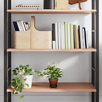 vidaXL Vägghylla ljusbrun 80x60x2 cm behandlad massiv ek