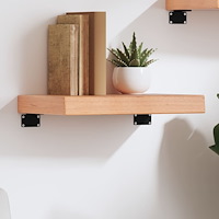 vidaXL Bordsskiva ljusbrun 40x20x6 cm behandlad massiv ek