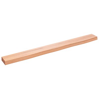 vidaXL Bordsskiva ljusbrun 100x10x4 cm behandlad massiv ek