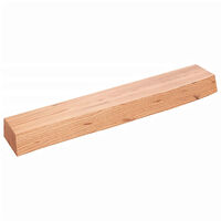 vidaXL Vägghylla ljusbrun 60x10x6 cm behandlad massiv ek
