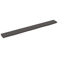 vidaXL Vägghylla mörkbrun 100x10x2 cm behandlad massiv ek