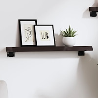 vidaXL Vägghylla mörkbrun 60x10x4 cm behandlad massiv ek