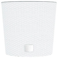 vidaXL Blomkruka med avtagbar insida vit 15/15,3 L PP-rotting