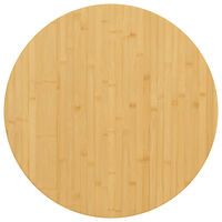 vidaXL Bordsskiva Ø60x4 cm bambu