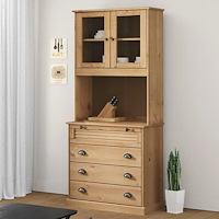 vidaXL Högskåp VIGO 80x40x176 cm massiv furu