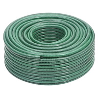 vidaXL Trädgårdsslang grön 0,5" 100 m PVC
