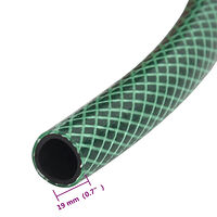 vidaXL Trädgårdsslang med kopplingar grön 0,75" 20 m PVC