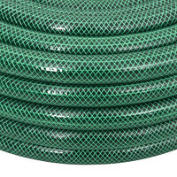 vidaXL Trädgårdsslang med kopplingar grön 0,75" 20 m PVC
