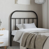 vidaXL Ersättningsgavel metall svart 90 cm