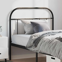 vidaXL Ersättningsgavel metall svart 100 cm