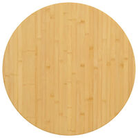 vidaXL Bordsskiva Ø90x4 cm bambu