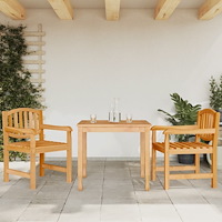 vidaXL Trädgårdsstolar 2 st 58x59x88 cm massiv teak
