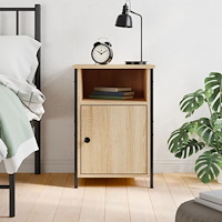 vidaXL Sängbord sonoma-ek 40x42x60 cm konstruerat trä
